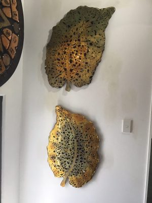 Slumped Copper Leaf