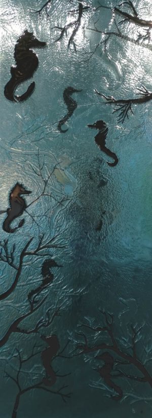 Seahorse on Blue Slump